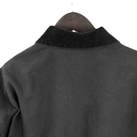 VINTAGE Carhartt Jacket Mens 3XL Black Detroit Canvas Blanket Lined J001 USA - Picture 6 of 14
